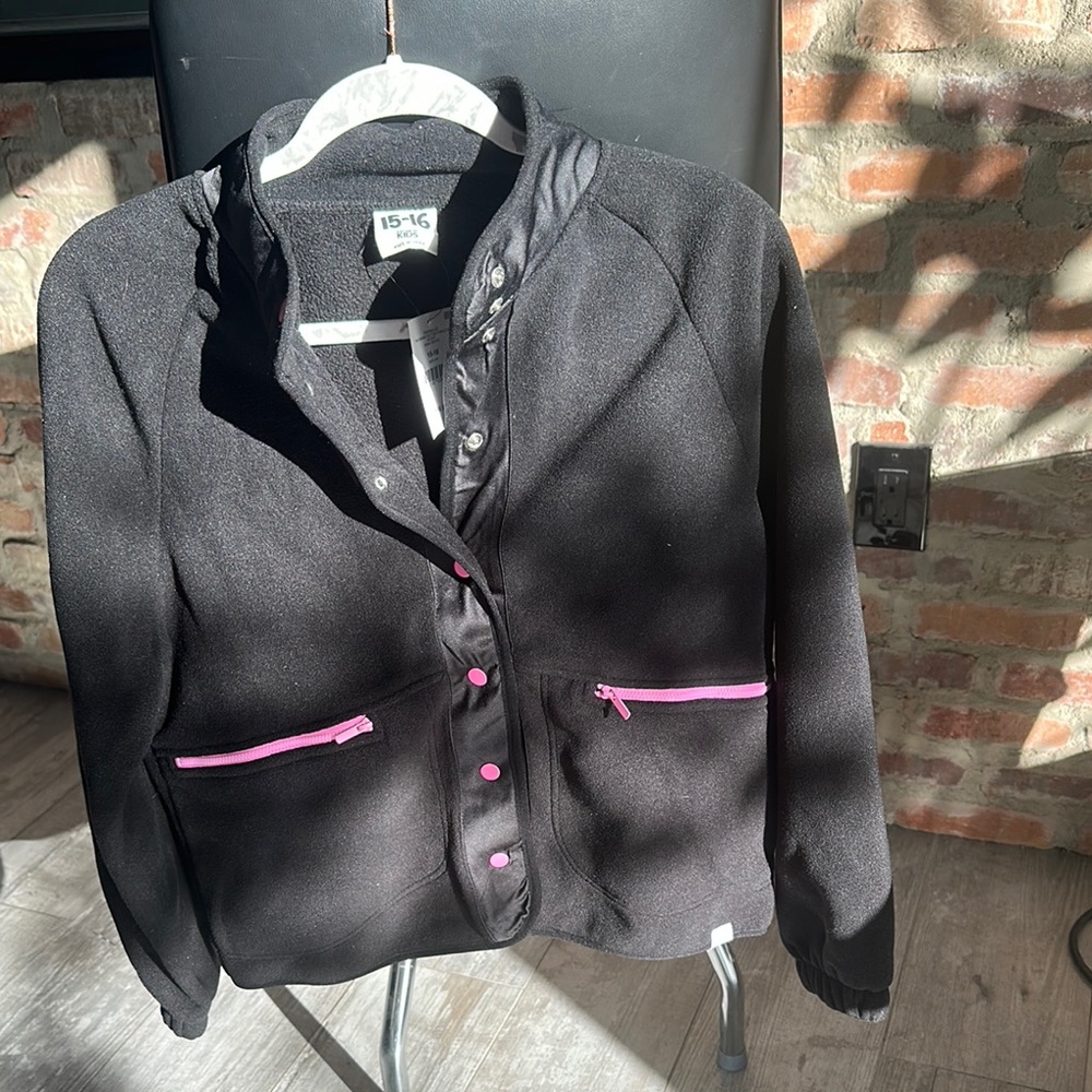 Cotton On Black and Pink Bomber Jacket